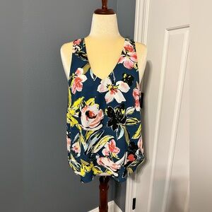 Allison Joy Floral Sleeveless Tank Top